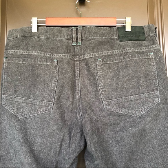 BETABRAND Mens 38 Sons of Britches Dark Gray Straight Relaxed Denim Jeans Travel - Picture 3 of 15